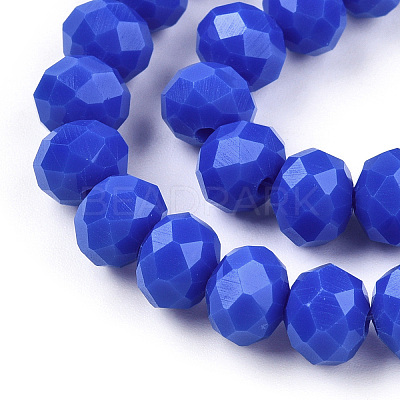 Opaque Solid Color Glass Beads Strands EGLA-A034-P4mm-D32-1