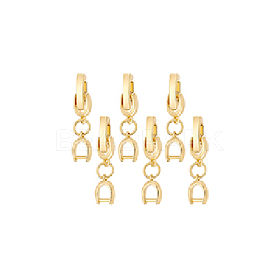 6Pcs Brass Watch Band Clasps DIY-BC0013-44A-G-1
