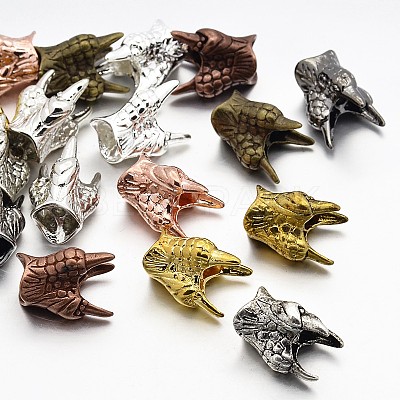 Brass Animal Claw Bead Caps KK-E639-10-1