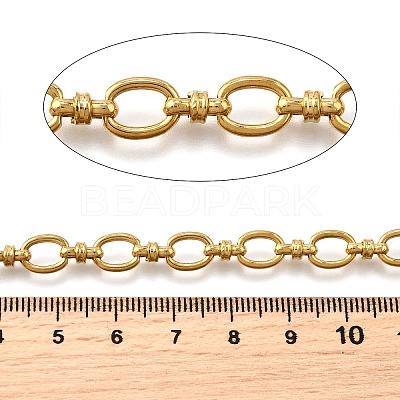 Ion Plating(IP) 304 Stainless Steel Oval Link Chains CHS-S012-08G-1