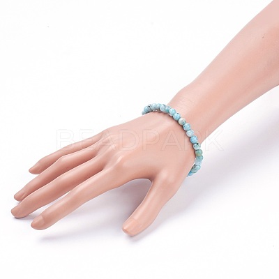 Natural Hemimorphite Stretch Bracelets BJEW-JB03738-02-1