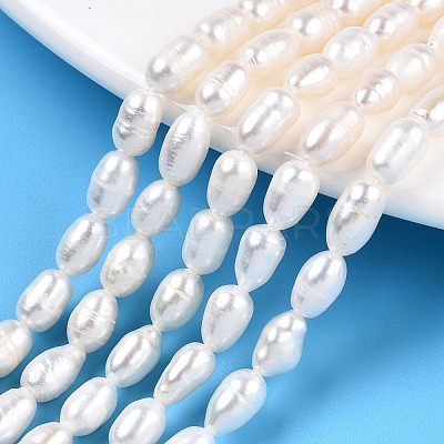 Natural Cultured Freshwater Pearl Beads Strands PEAR-N012-04N-1