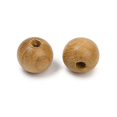 Natural Wood Beads WOOD-C019-8mm-01-1