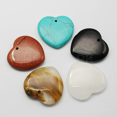 Mixed Gemstone Pendants G-R133-11-1