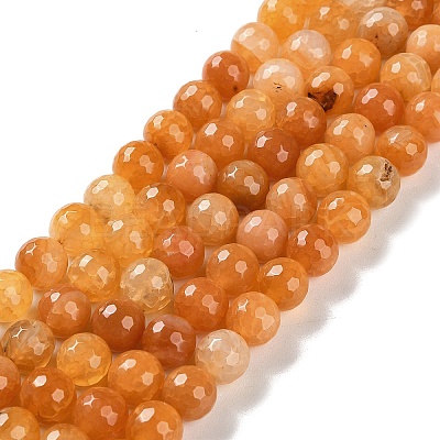 Natural Agate Beads Strands G-M437-C01-01G-1
