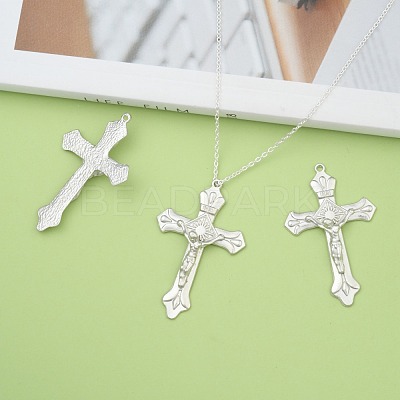 Alloy Crucifix Cross Pendants EC1053-P-1