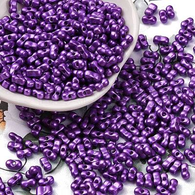 Baking Paint Glass Seed Beads SEED-L011-12A-04-1