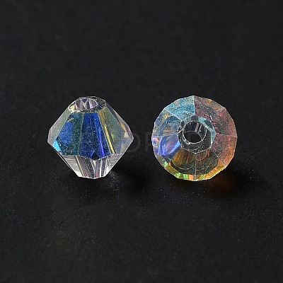 Electroplate Glass Beads GGLA-Z004-04AB-1