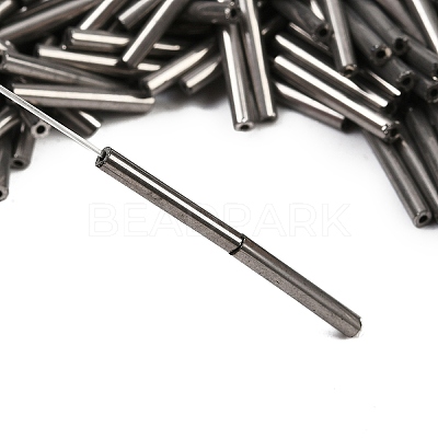 Glass Bugle Beads SEED-R028-2x18-A04-1