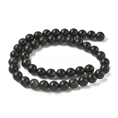 Natural Ice Obsidian Beads Strands G-P590-A01-8mm-03-1