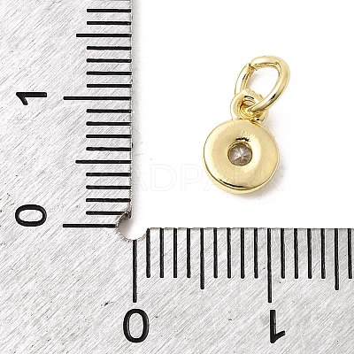 Brass Cubic Zirconia Charms LS-KK-G554-02B-01-1