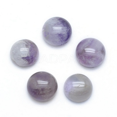 Natural Amethyst Cabochons X-G-P393-R14-10mm-1