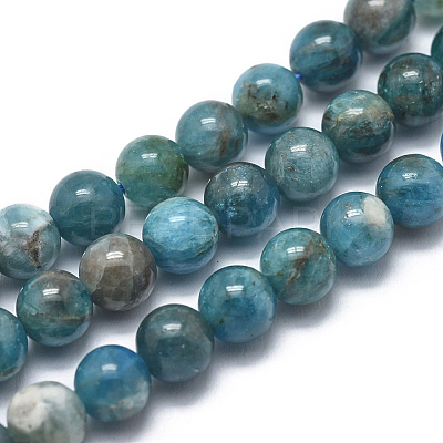 Natural Apatite Beads Strands LS-G-I254-08A-01-1