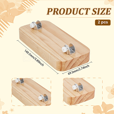 Pine Wood Display Stands DIY-WH0699-08C-1