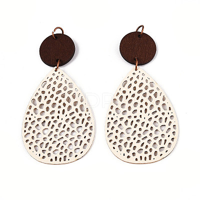 Bohemian Retro Hollow Teardrop Leather Pendants FIND-N007-02B-01-1