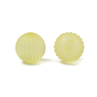 Transparent Acrylic Corrugated Beads FACR-S040-046-1
