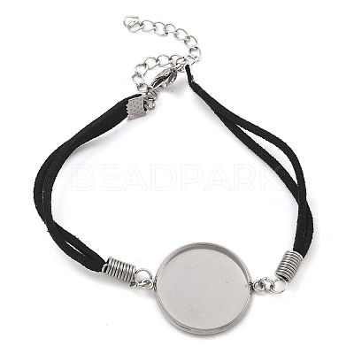 Faux Suede Double Cord Bracelet Making STAS-M084-10P-06-1