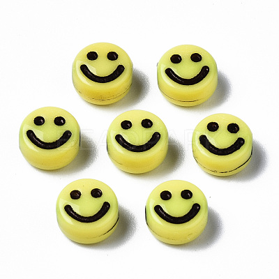 Opaque Craft Acrylic Beads X-MACR-S369-003B-02-01-1
