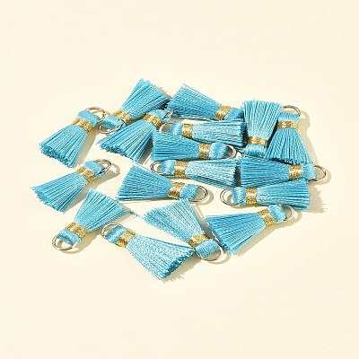20Pcs Handmade Polycotton(Polyester Cotton) Tassel Decorations FIND-FS0003-27B-1