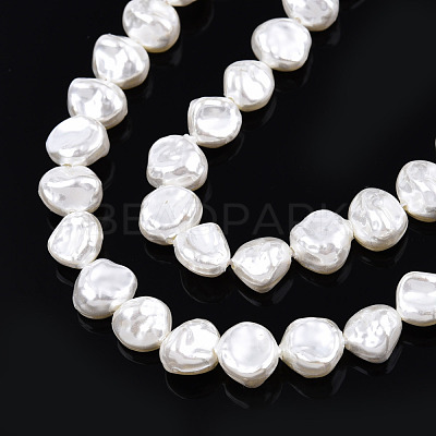 ABS Plastic Imitation Pearl Beads Strands KY-N015-14A-1