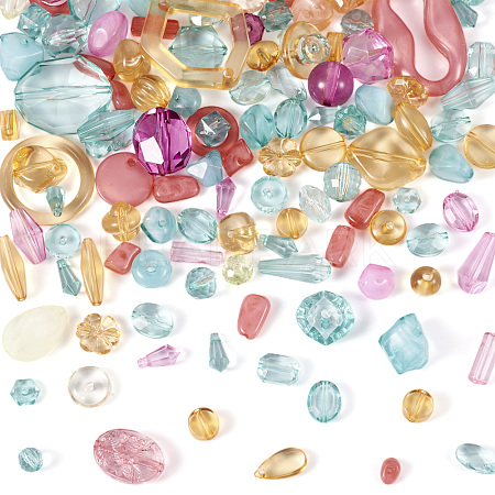 100G Transparent Acrylic Beads MACR-TA0001-54-1