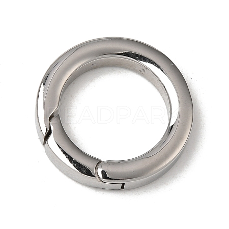 Tarnish Resistant 304 Stainless Steel Spring Gate Rings STAS-D070-01P-2-1