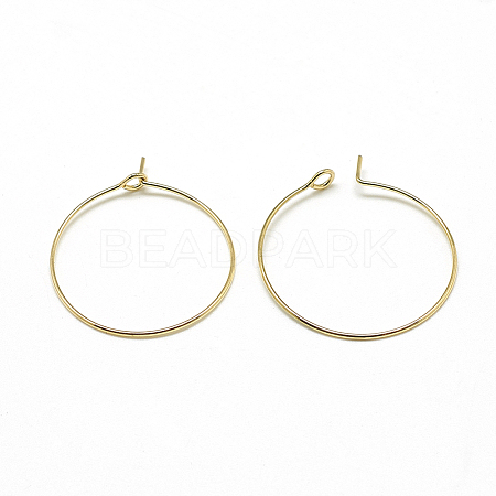 Brass Hoop Earrings LS-KK-T032-005G-1