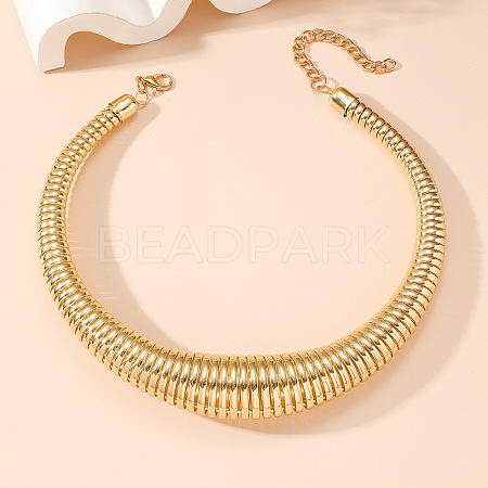 Chunky Alloy Snake Chain Choker Necklaces for Women FS-WG830F0-01-1