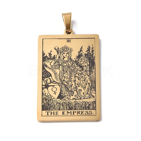 201 Stainless Steel Pendant LS-STAS-B033-01G-03-1