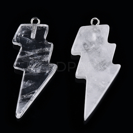 Natural Quartz Crystal Pendants G-N332-53-A22-1