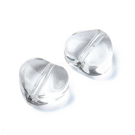 20Pcs Transparent Glass Beads GLAA-Q103-01B-1