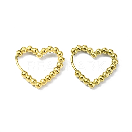 Real 18K Gold Plated 316 Stainless Steel Hoop Earrings EJEW-L267-005G-02-1