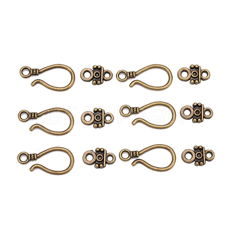 Tibetan Style Hook and Eye Clasps MLF1278Y-1