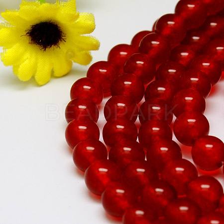 Natural Malaysia Jade Bead Strands G-M099-6mm-04-1
