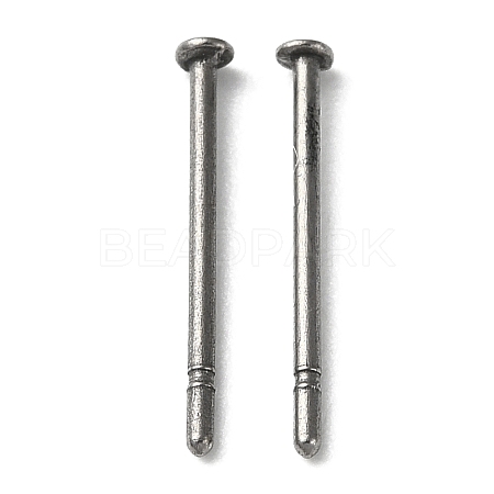 Titanium Stud Earring Findings X-FIND-R096-02A-P-1