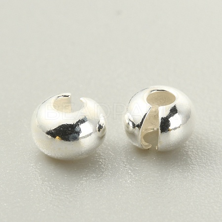925 Sterling Silver Crimp Beads Covers FIND-WH0120-53B-1