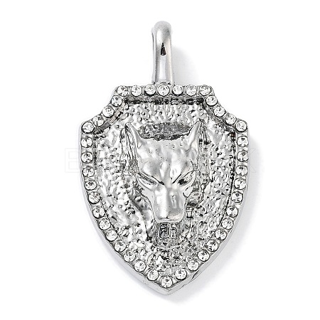 Alloy Rhinestone Pendants ALRI-S001-05-1