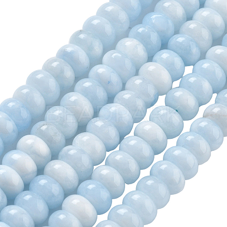 2 Strands Natural White Jade Beads Strands G-PA0001-23D-1