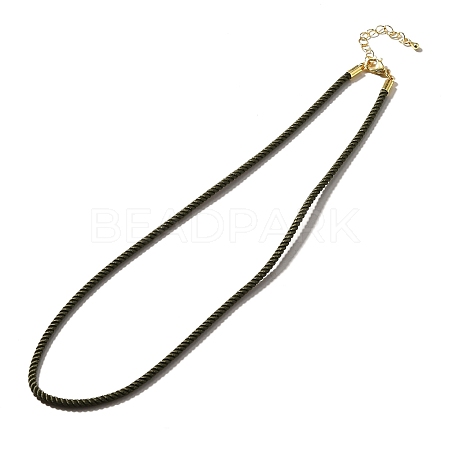 Nylon Milan Cord Necklace Making MAK-M028-01G-03-1