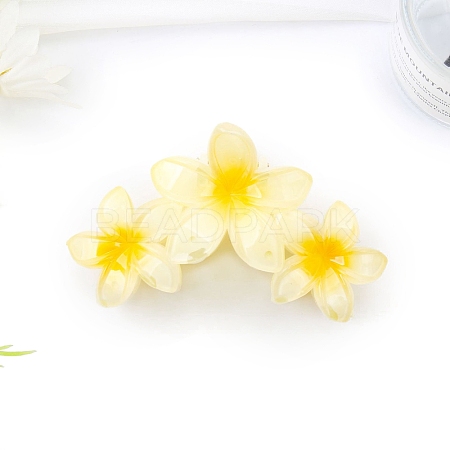 Flower Plastic Claw Hair Clips PW-WGB4757-04-1