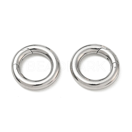 Tarnish Resistant 304 Stainless Steel Spring Gate Rings STAS-D070-01P-1