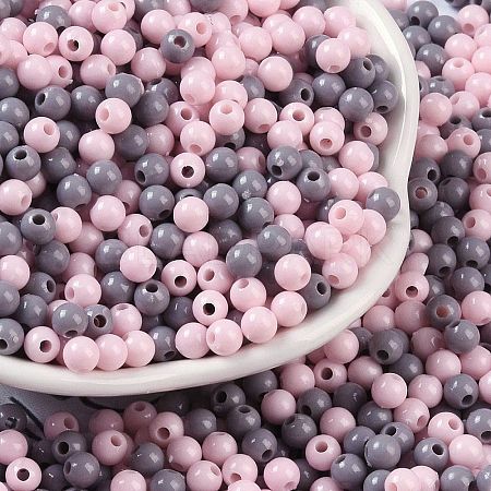 Opaque Acrylic Beads OACR-H118-07B-09-1