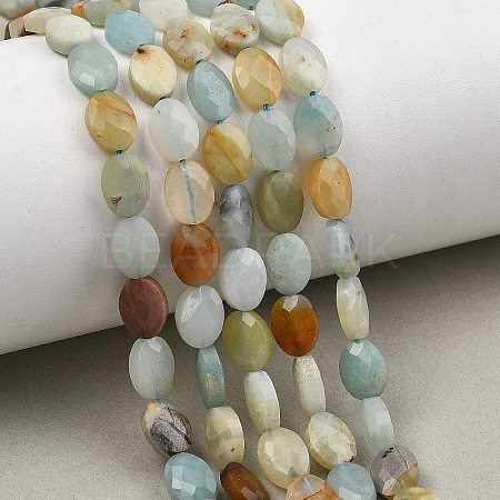 Natural Flower Amazonite Beads Strands G-H349-A01-21-1