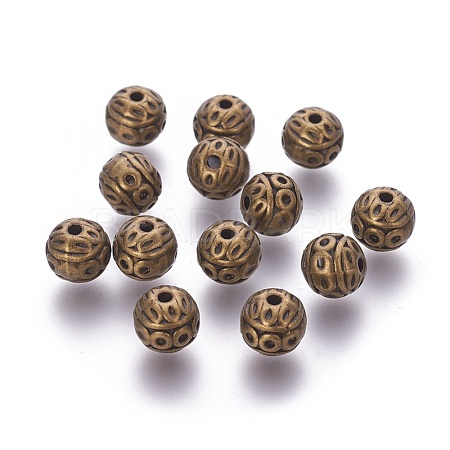 Tibetan Style Zinc Alloy Beads PALLOY-L230-01AB-NR-1