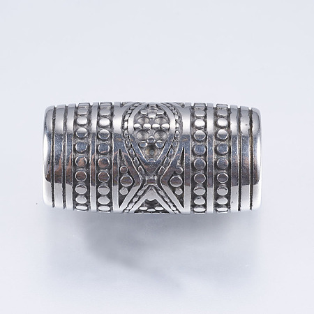 304 Stainless Steel Tube Beads STAS-I076-086AS-1