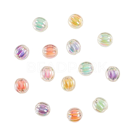 60Pcs 6 Colors Transparent Clear Acrylic Beads OACR-CJ0001-15-1