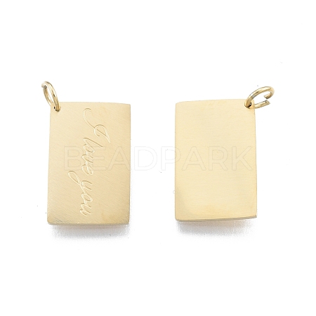 Ion Plating(IP) 304 Stainless Steel Pendants STAS-T060-17G-1