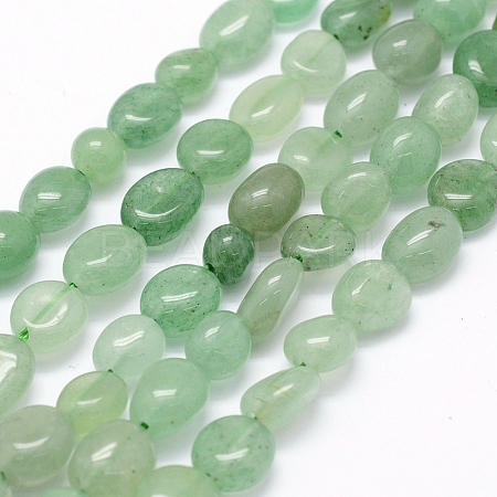 Natural Green Aventurine Beads Strands G-K230-05B-1