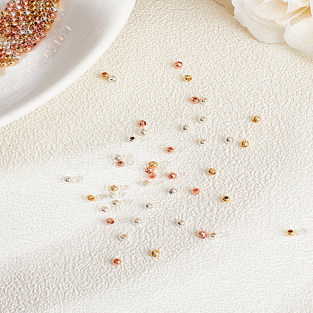 240Pcs 3 Colors Brass Spacer Beads KK-LP0002-05-1