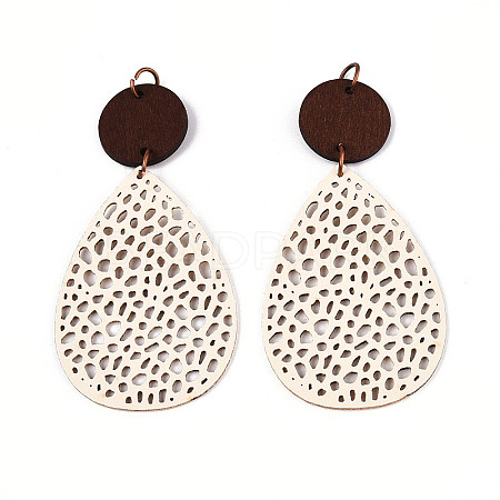 Bohemian Retro Hollow Teardrop Leather Pendants FIND-N007-02B-01-1